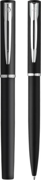 Waterman Allure kulepenn og rollerball pennesett (blått blekk)