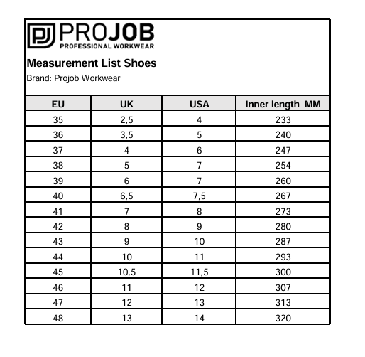 9515 PROJOB ORYX, LOW CUT S3S