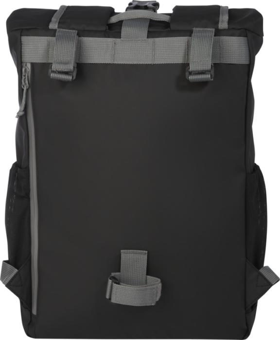 Aqua 15" GRS resirkulert vannavstøtende laptopveske, 14L - Solid svart