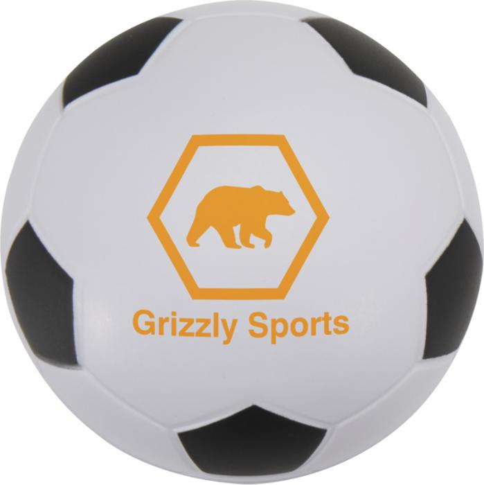 Zavi stressavlaster formet som en fotball - Solid svart 12641290