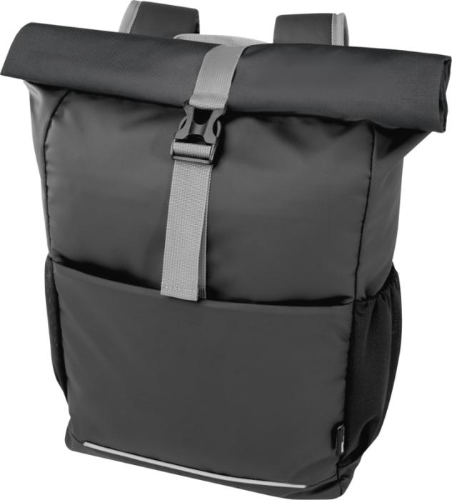 Aqua 15" GRS resirkulert vannavstøtende laptopveske, 14L - Solid svart